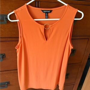 Ellen Tracy Pink Sleeveless Tank Top with Cut Out